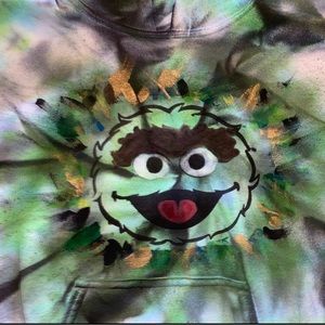 Oscar the Grouch custom kids 5/6 hoodie